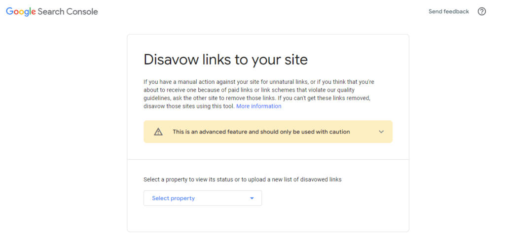 Disavow Links