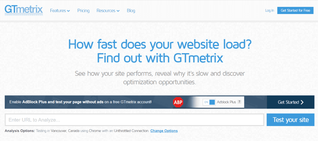 GTMetrix
