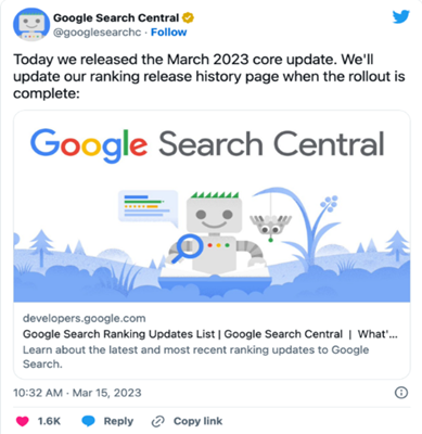 Google core update