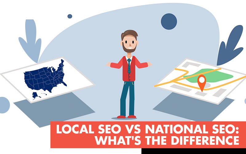 Difference between local national seo