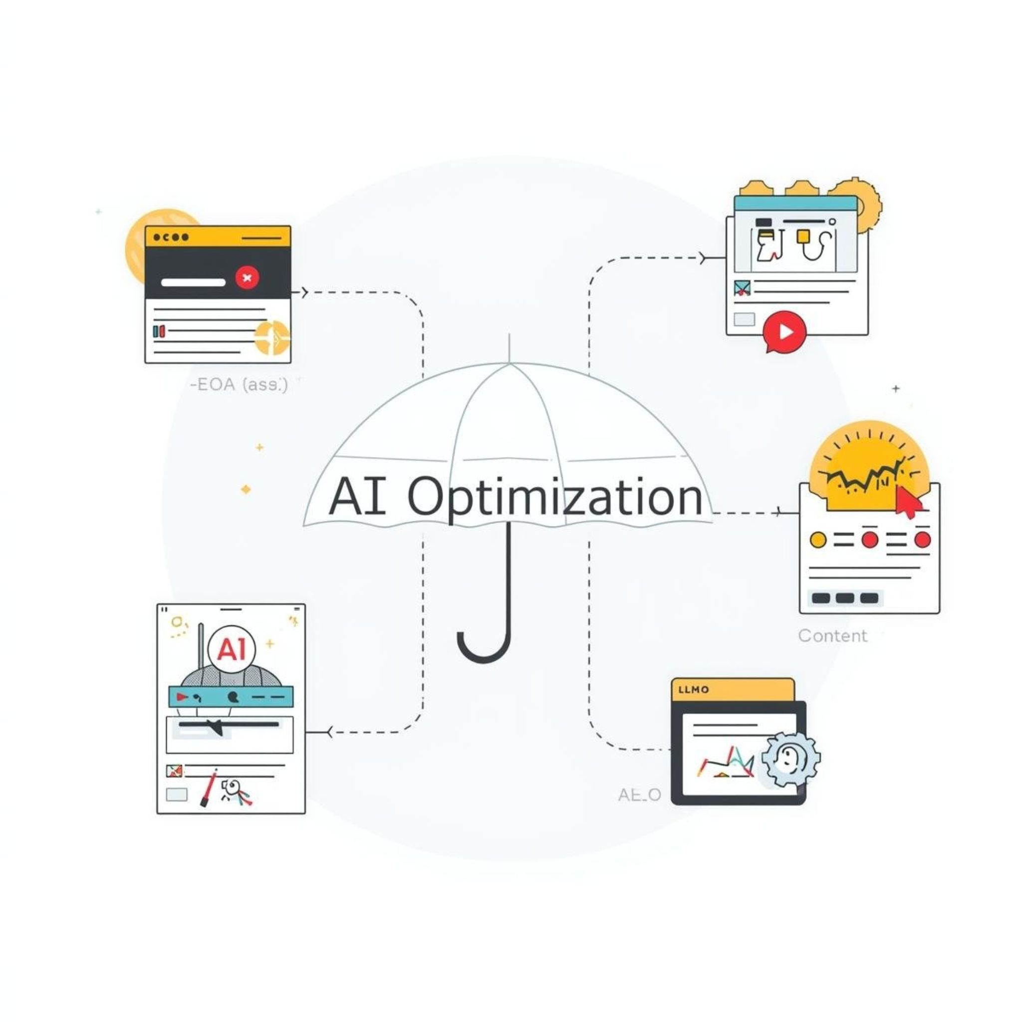 aeo, geo, llmo, aio, seo optimization and difference